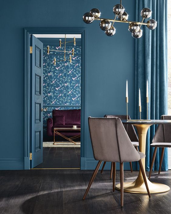 mustard yellow, interior color trends 2020, dark teal interiors