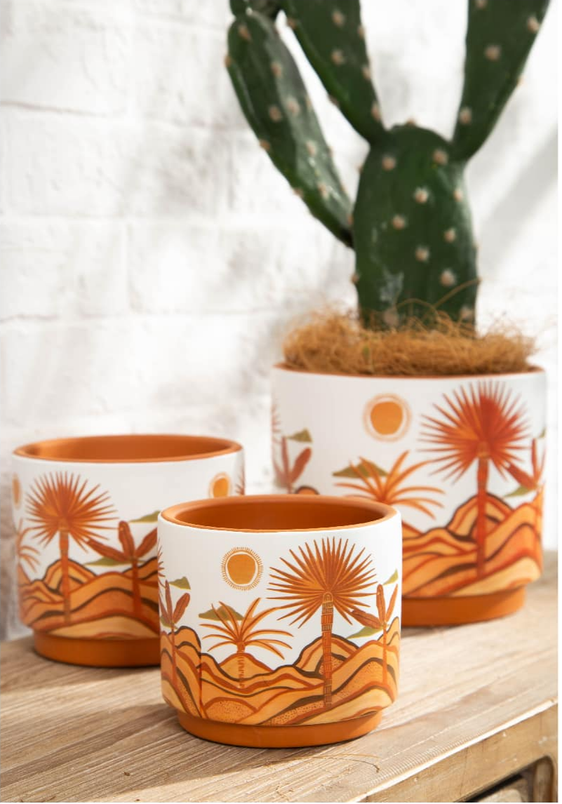 Ceramic flower pots from Chaozhou In Color Ceramic, a JINHAN FAIR exhibitor