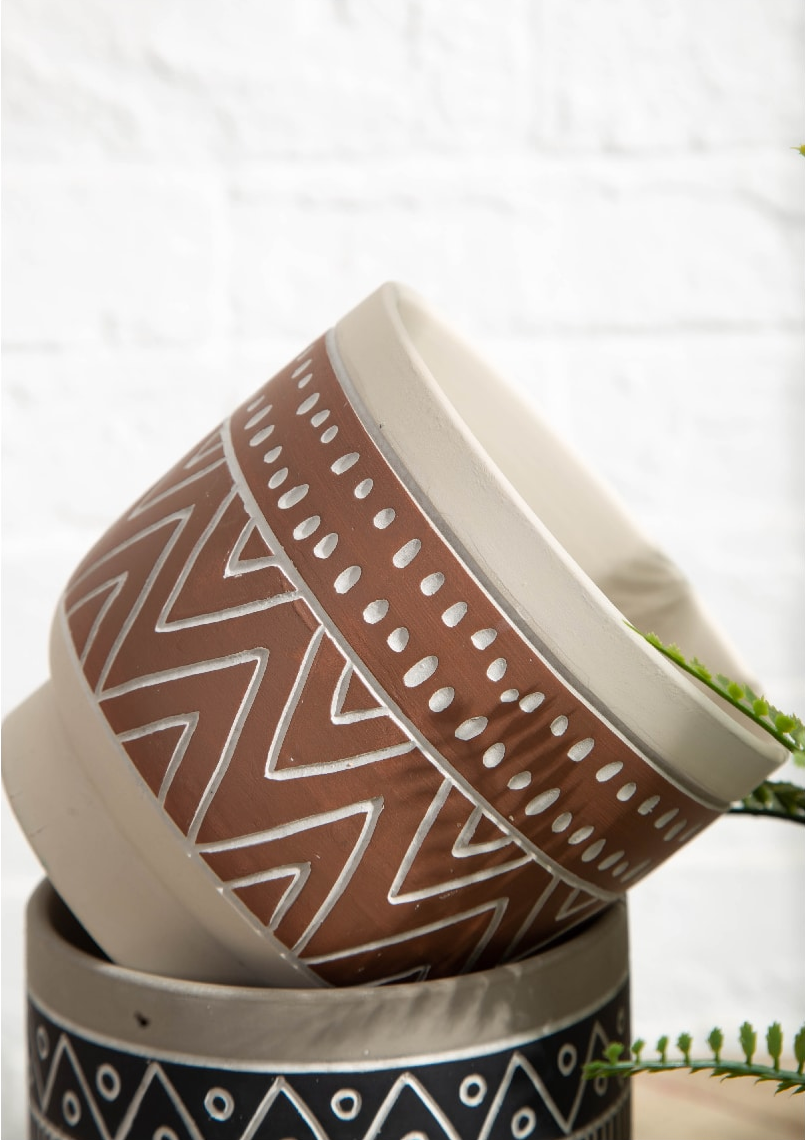 Ceramic flower pots from Chaozhou In Color Ceramic, a JINHAN FAIR exhibitor